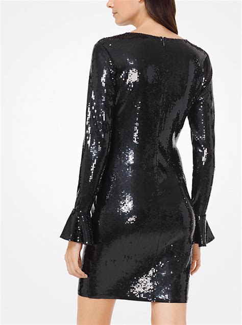 michael michael kors sequined bell cuff dress|michael kors concealed zip dresses.